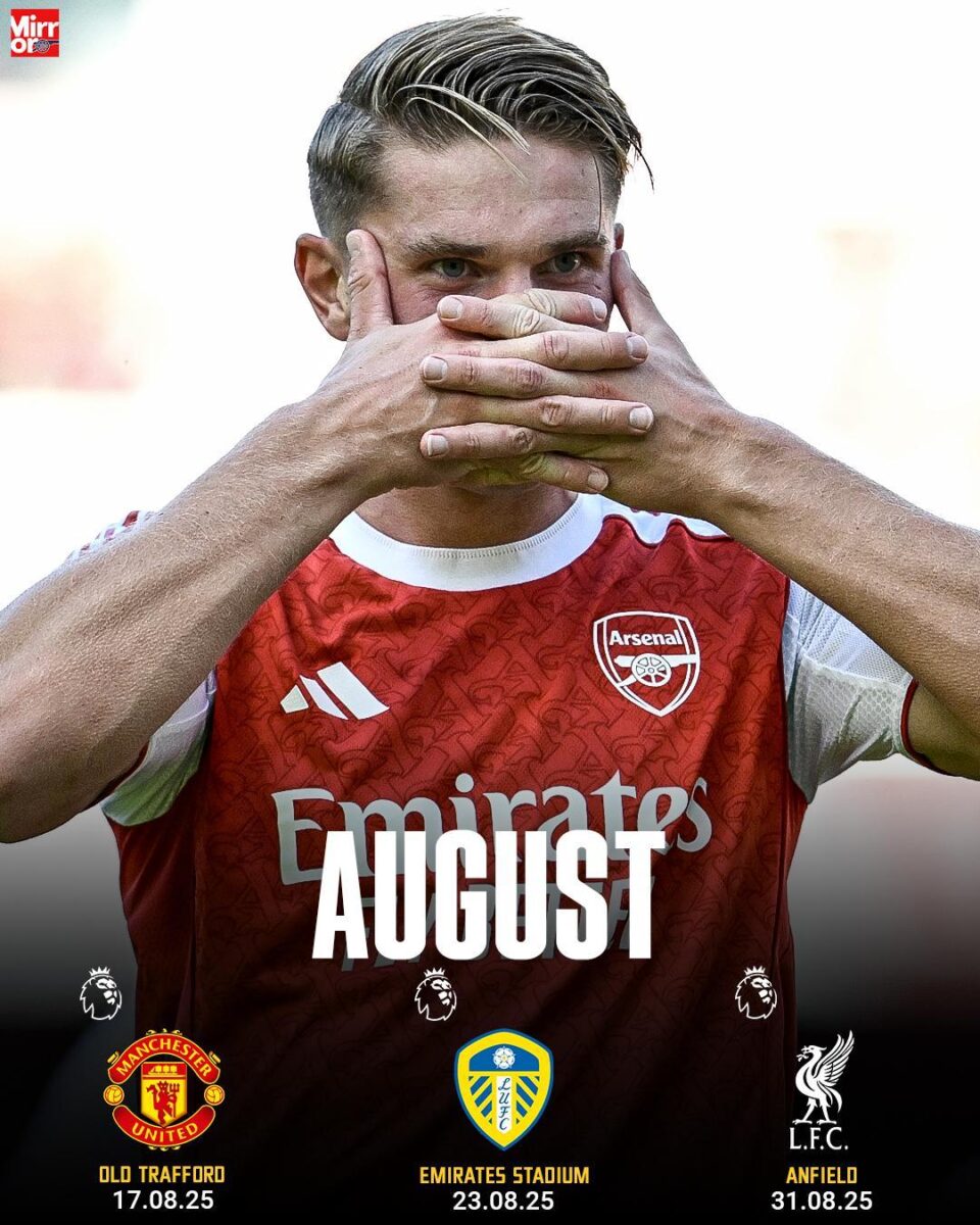 Mikel Arteta faces a tough start to the new Premier League season with trips to both Old Trafford and Anfield this month