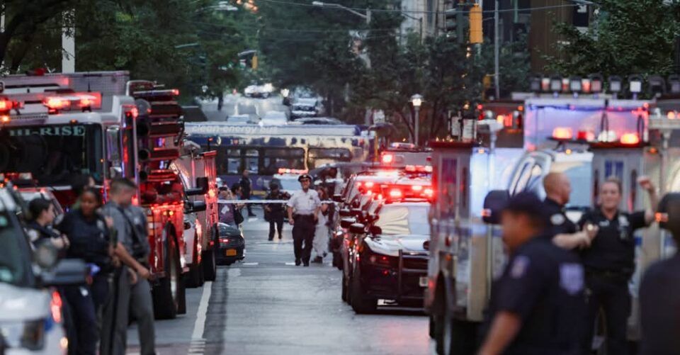 The attacker was armed with an M4 rifle when he opened fire inside a skyscraper ...